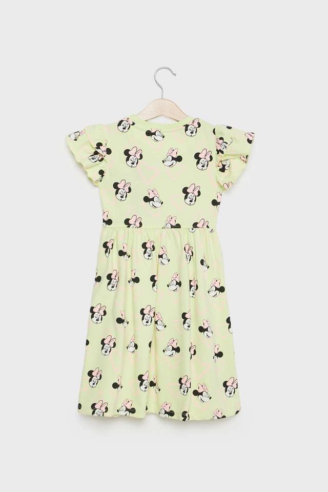 Printed-Cotton-Round-Neck-Girls-Dress