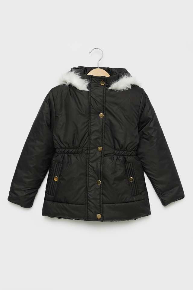Solid-Polyester-Hooded-Girls-Jacket