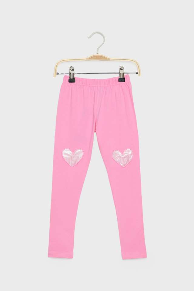 Solid-Cotton-Blend-Regular-Fit-Girls-Leggings