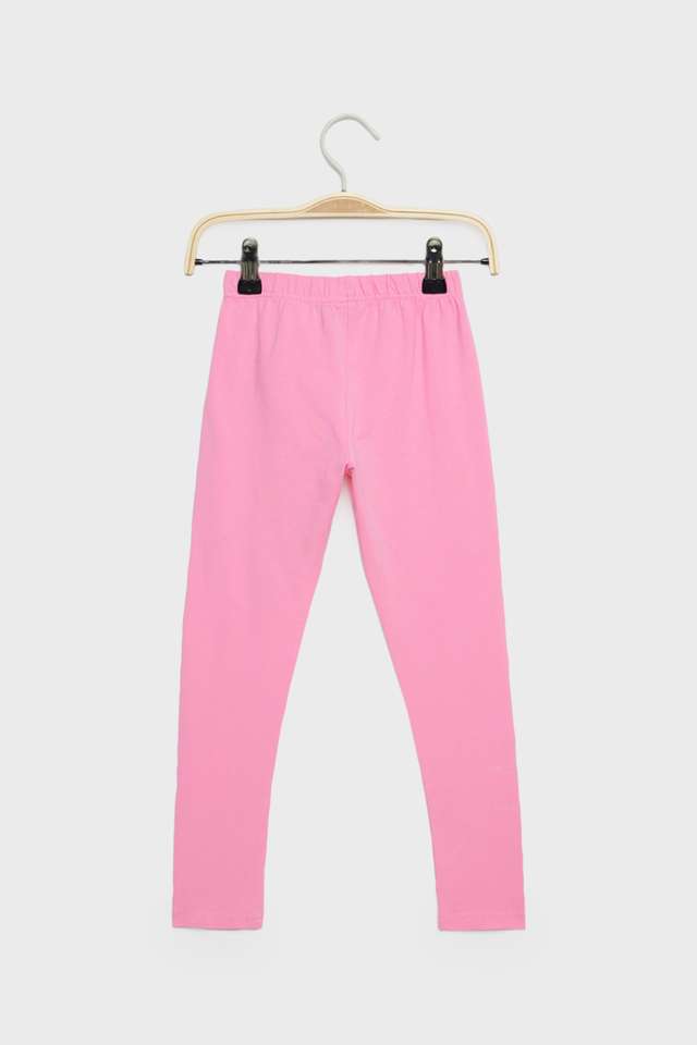 Solid-Cotton-Blend-Regular-Fit-Girls-Leggings