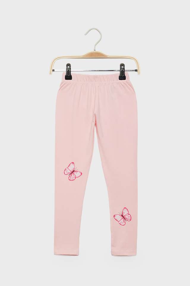 Solid-Cotton-Blend-Regular-Fit-Girls-Leggings