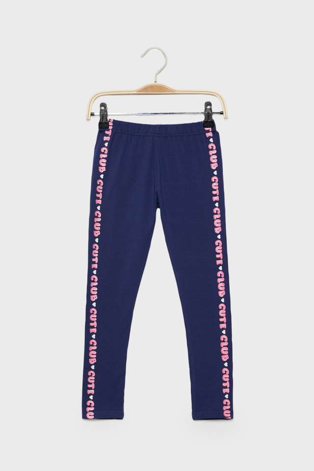Solid-Cotton-Blend-Regular-Fit-Girls-Leggings