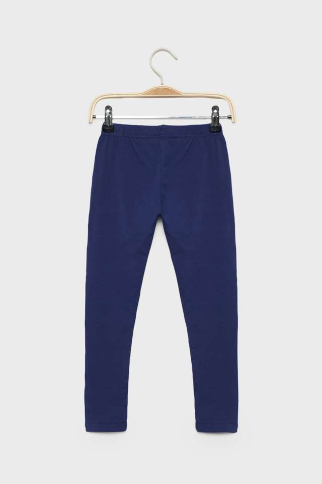 Solid-Cotton-Blend-Regular-Fit-Girls-Leggings