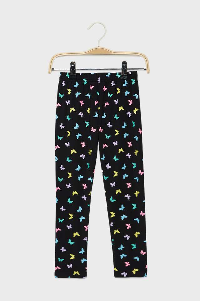 Graphic-Print-Cotton-Blend-Skinny-Fit-Girls-Leggings
