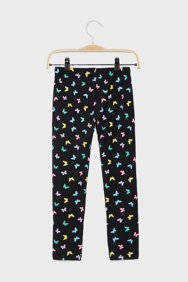 Graphic-Print-Cotton-Blend-Skinny-Fit-Girls-Leggings