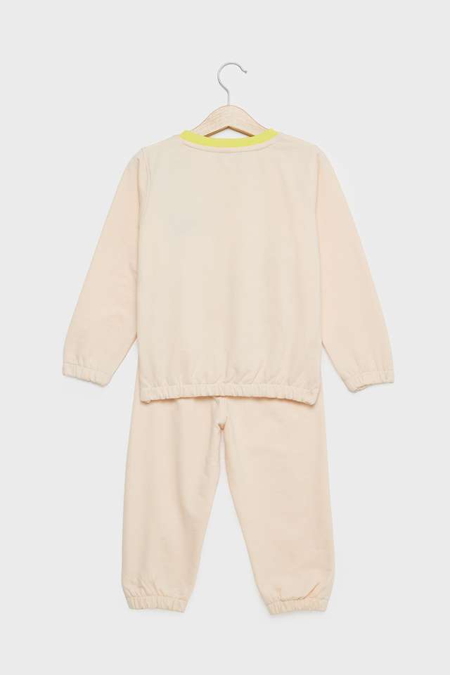 Solid-Blended-Fabric-Regular-Fit-Girls-Co-Ord-Set