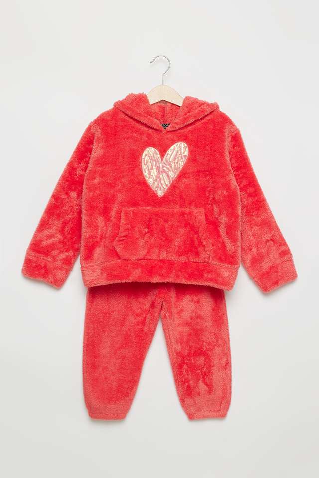 Solid-Blended-Fabric-Regular-Fit-Girls-Co-Ord-Set