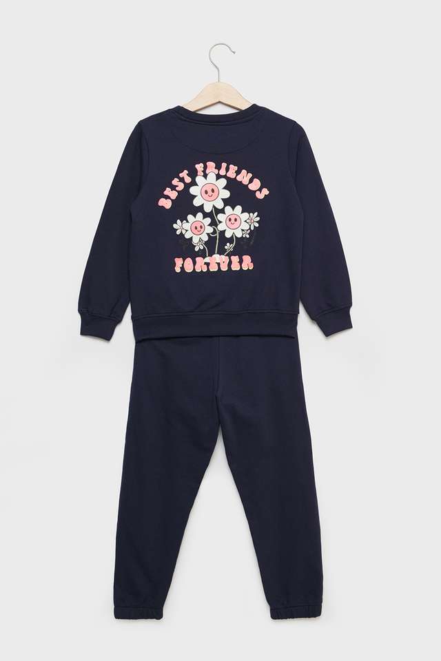 Graphic-Print-Cotton-Round-Neck-Girls-Co-Ord-Set