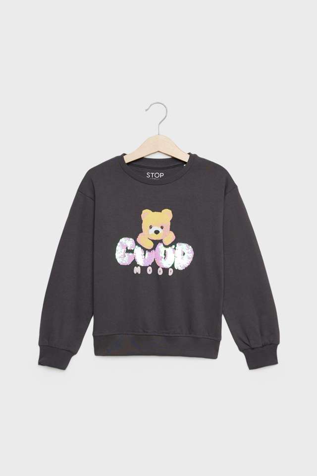 Embellished-Cotton-Round-Neck-Girls-Sweatshirt
