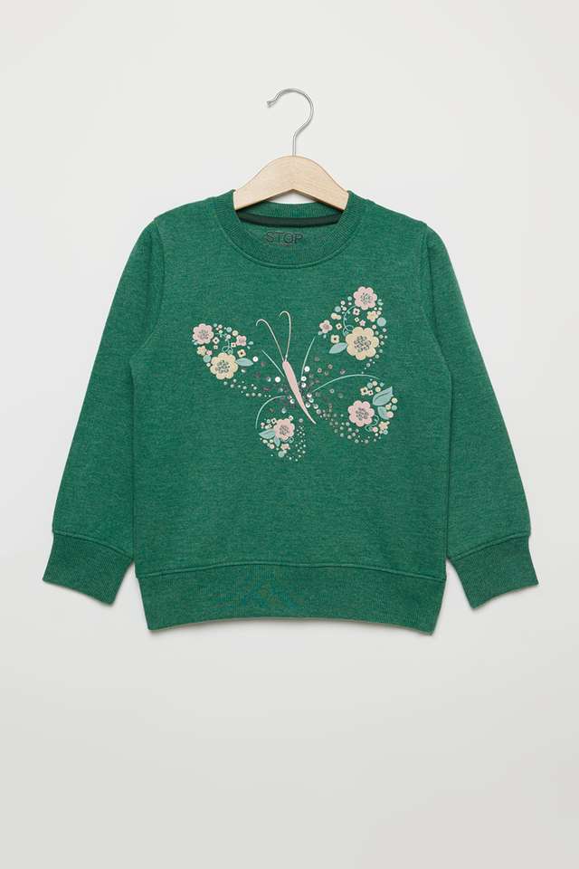 Solid-Blended-Fabric-Regular-Fit-Girls-Sweatshirt