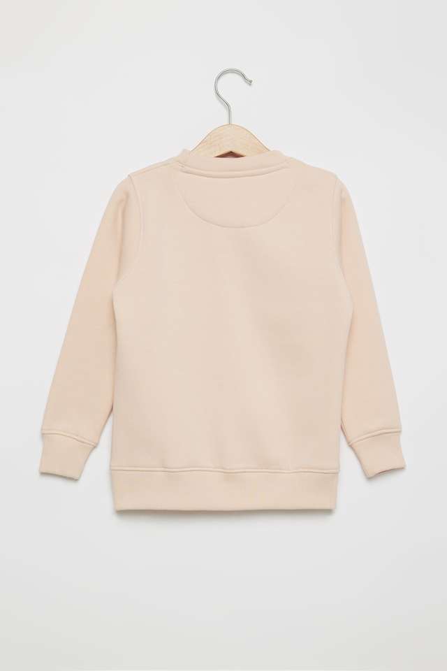 Graphic-Print-Blended-Fabric-Round-Neck-Girls-Sweatshirt