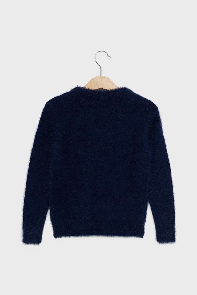 Sequinned-Nylon-Round-Neck-Girls-Sweater