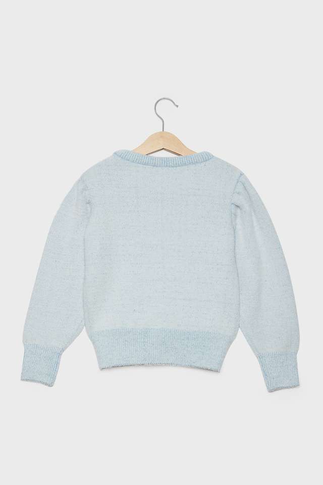 Sequinned-Nylon-Round-Neck-Girls-Sweater