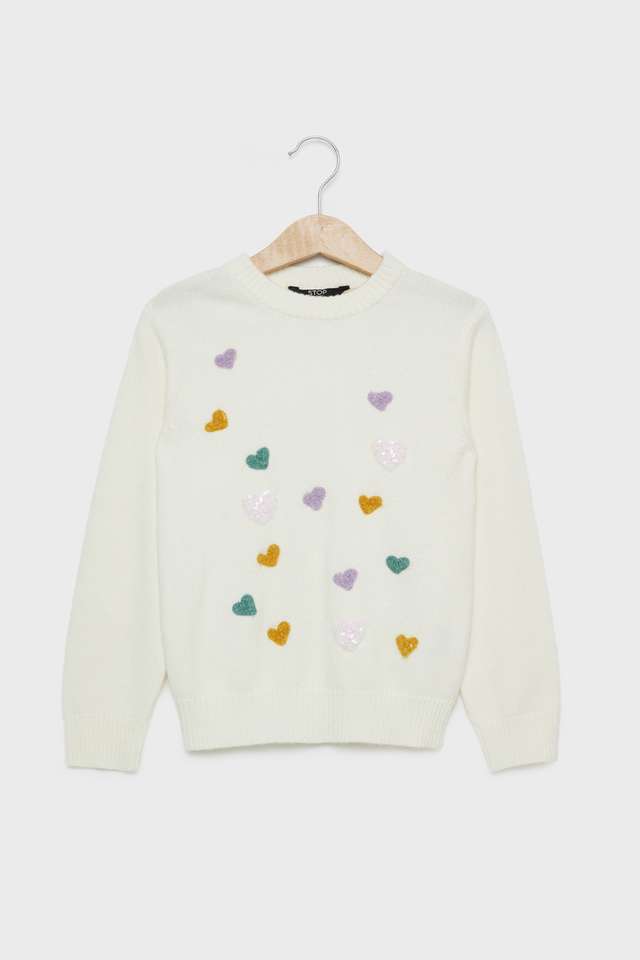 Sequinned-Viscose-Round-Neck-Girls-Sweater