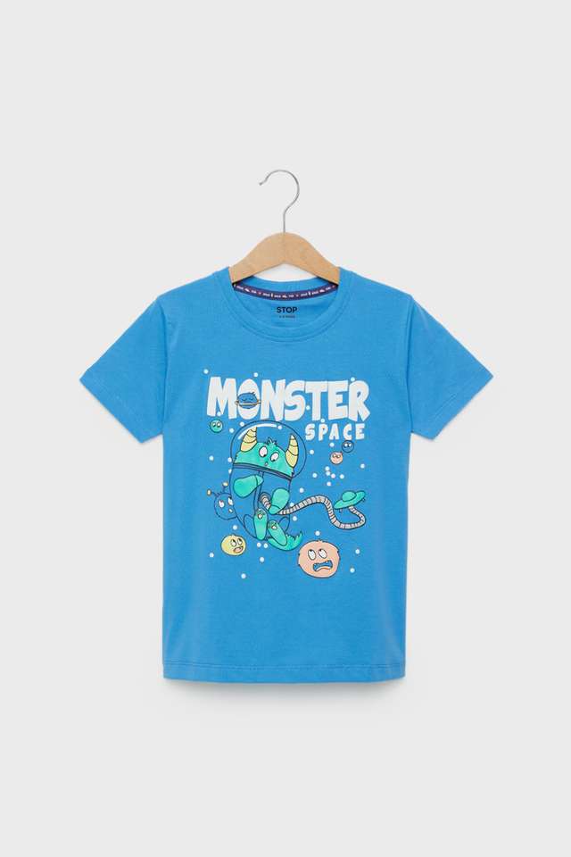 Graphic-Print-Cotton-Round-Neck-Boys-T-Shirt