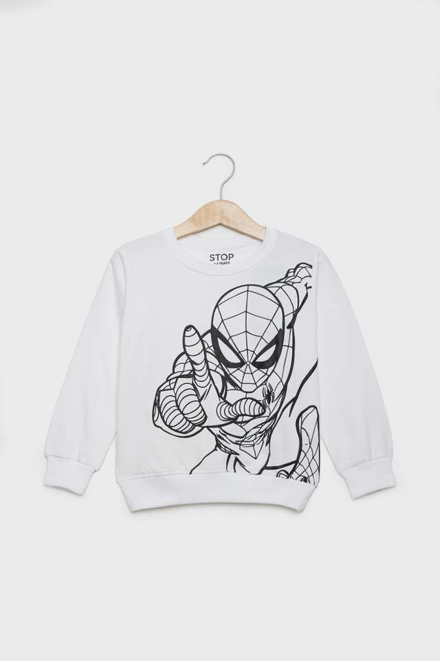 Solid-Blended-Fabric-Round-Neck-Boys-Sweatshirt