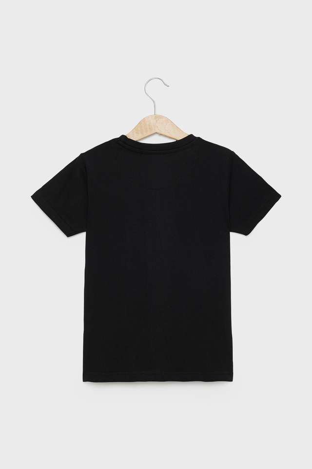 Character-Print-Blended-Fabric-Round-Neck-Boys-T-Shirt