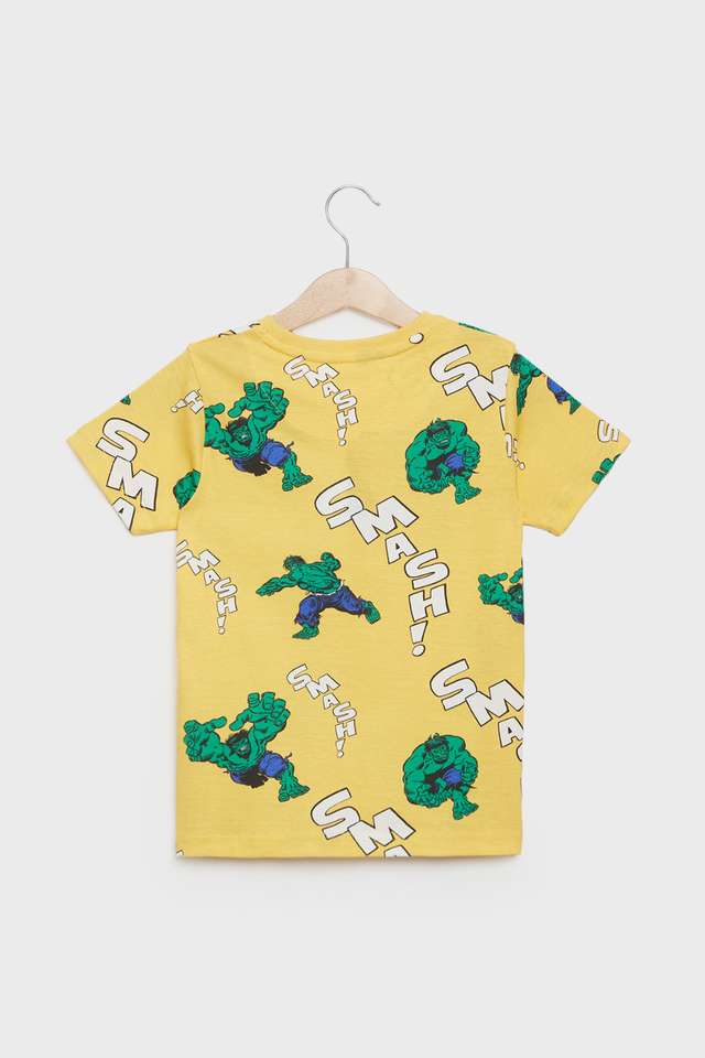 Printed-Cotton-Round-Neck-Boys-T-Shirt