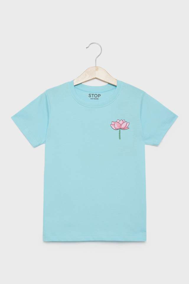 Printed-Blended-Fabric-Round-Neck-Boys-T-Shirt