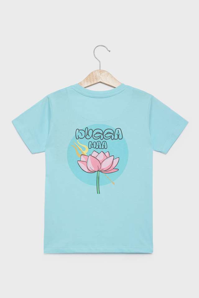 Printed-Blended-Fabric-Round-Neck-Boys-T-Shirt