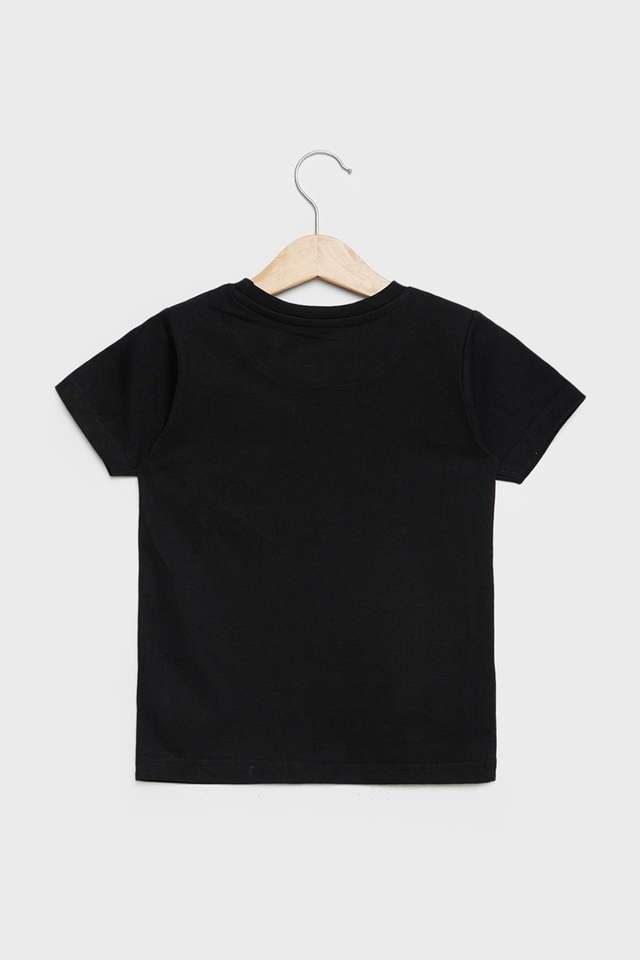 Solid-Blended-Fabric-Round-Neck-Boys-T-Shirt