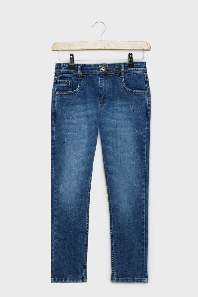 Solid-Blended-Fabric-Slim-Fit-Boys-Jeans