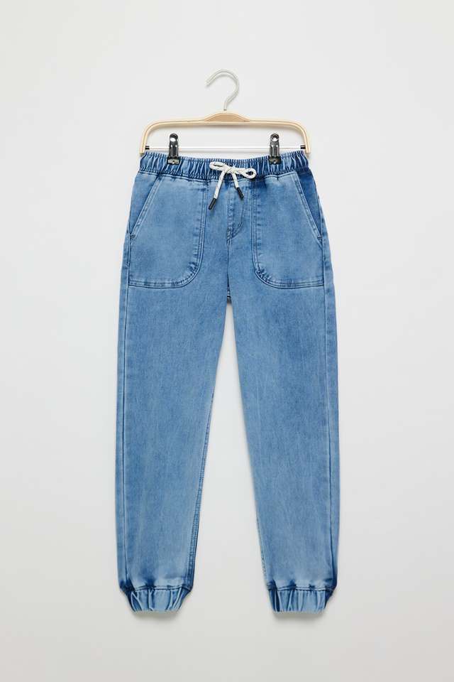 Solid-Denim-Relaxed-Fit-Boys-Joggers