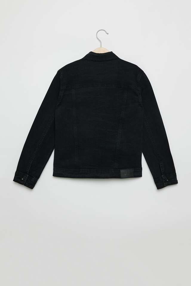 Solid-Denim-Slim-Fit-Boys-Jacket