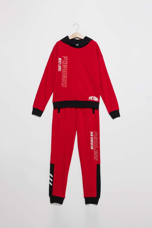 Graphic-Print-Cotton-Hooded-Boys-Co-Ord-Set