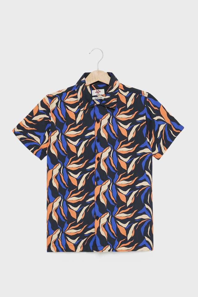 Printed-Rayon-Collared-Boys-Shirt