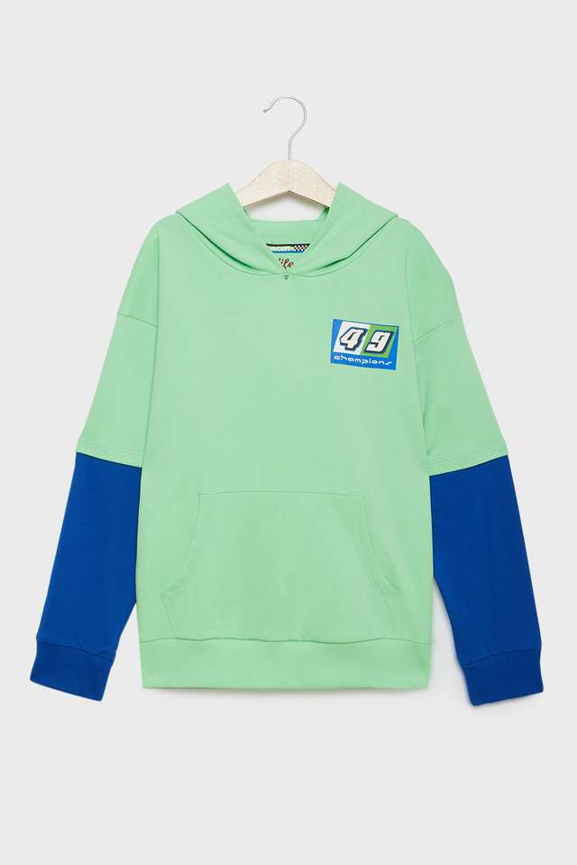 Typography-Cotton-Hooded-Boys-Sweatshirt