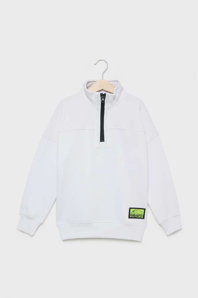 Solid-Blended-Fabric-High-Neck-Boys-Sweatshirt