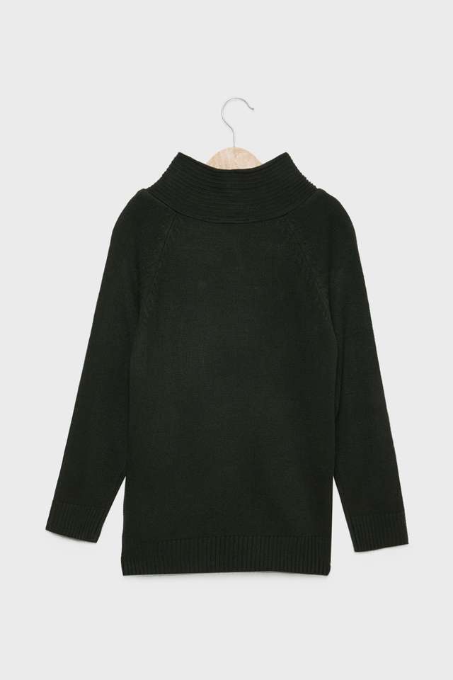 Solid-Cotton-High-Neck-Boys-Sweater