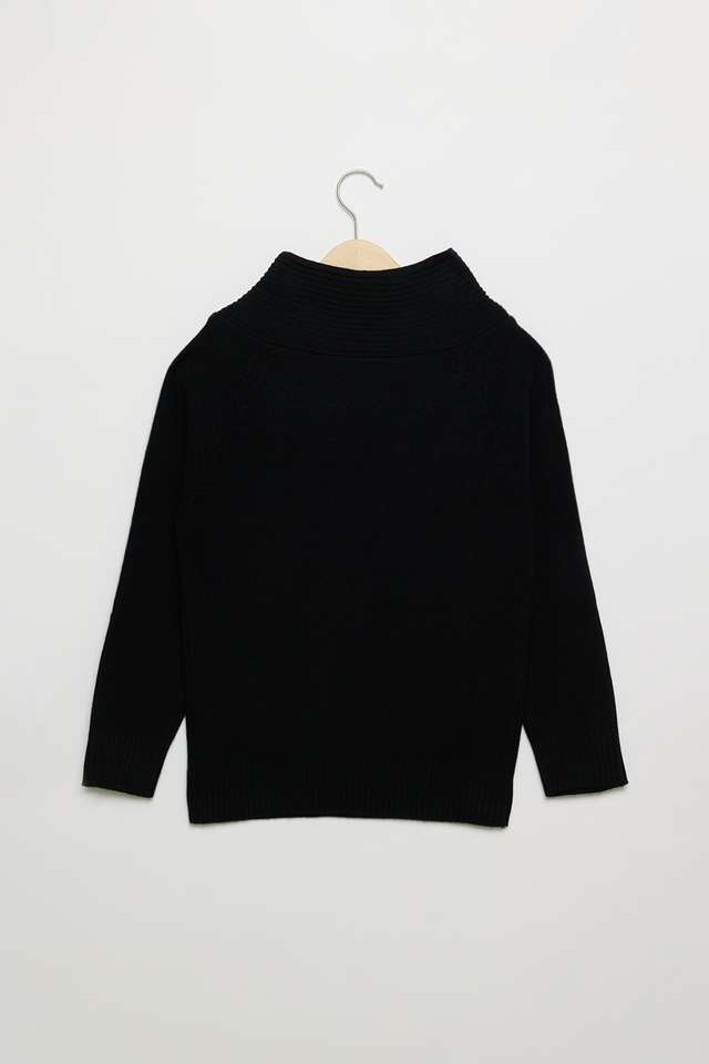 Solid-Cotton-High-Neck-Boys-Sweater