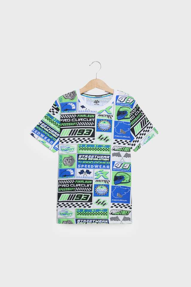 Printed-Cotton-Round-Neck-Boys-T-Shirt