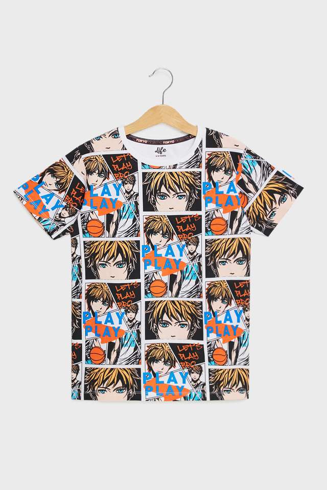 Graphic-Print-Cotton-Polo-Boys-T-Shirt
