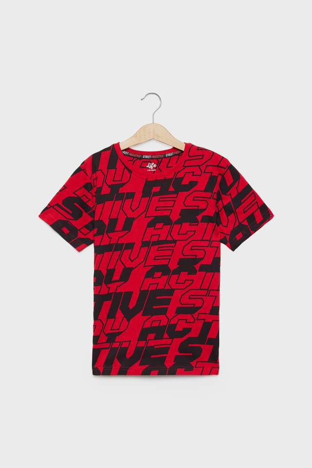 Printed-Cotton-Round-Neck-Boys-T-Shirt