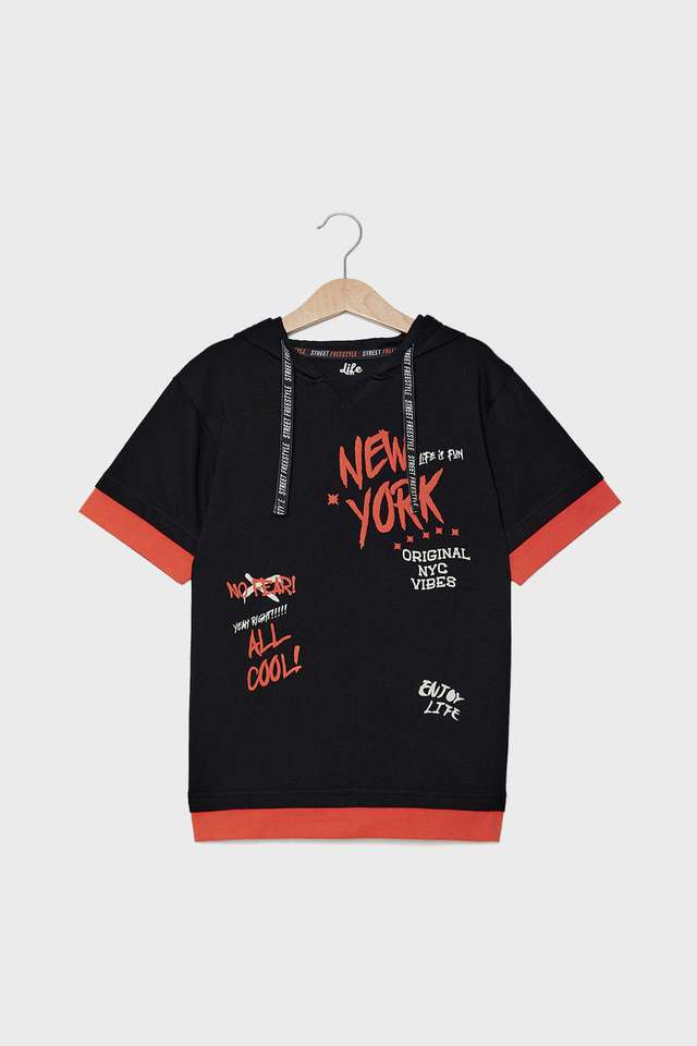 Graphic-Print-Cotton-Hooded-Boys-T-Shirt