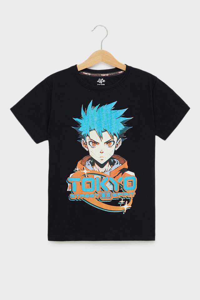 Graphic-Print-Cotton-Round-Neck-Boys-T-Shirt