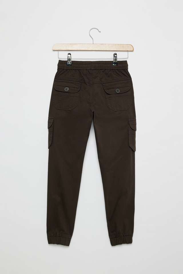 Solid-Blended-Fabric-Relaxed-Fit-Boys-Joggers