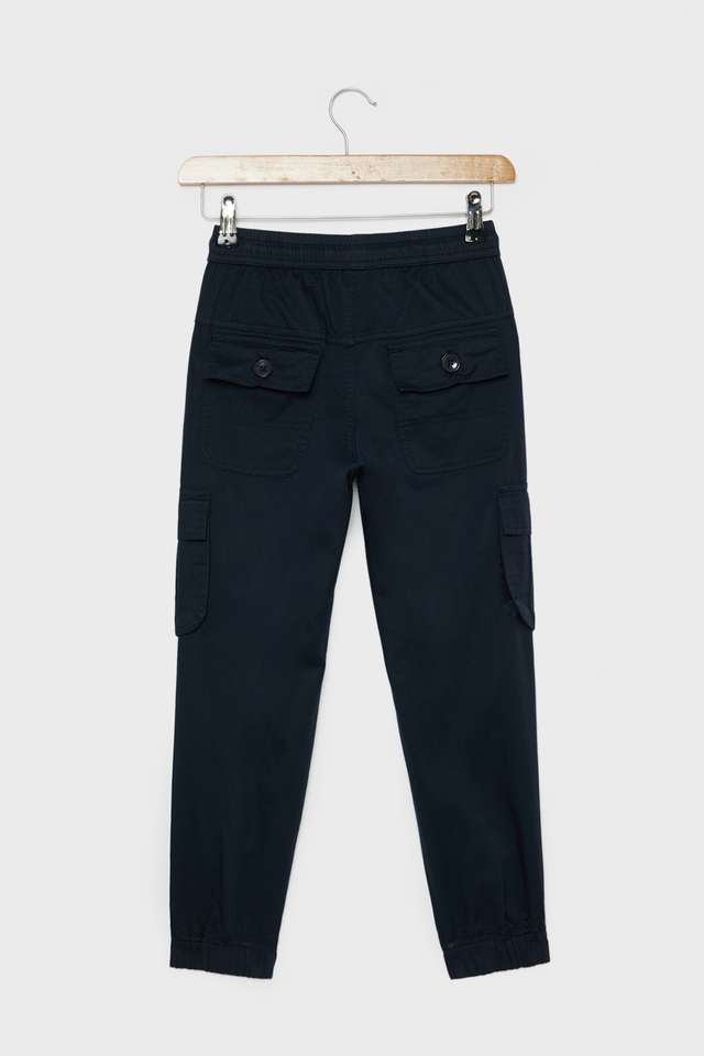 Solid-Blended-Fabric-Regular-Fit-Boys-Joggers