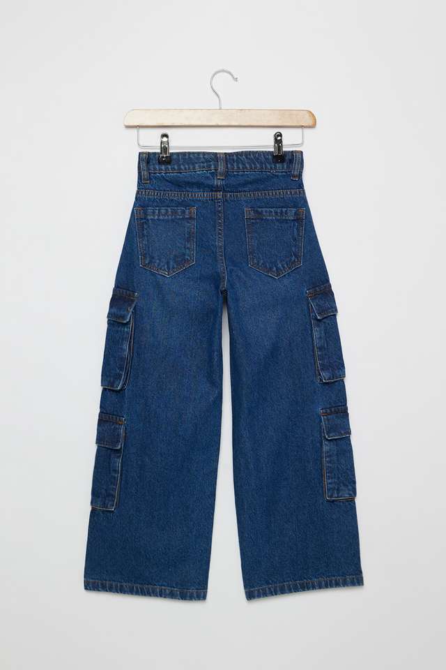 Solid-Denim-Wide-Leg-Fit-Girls-Jeans