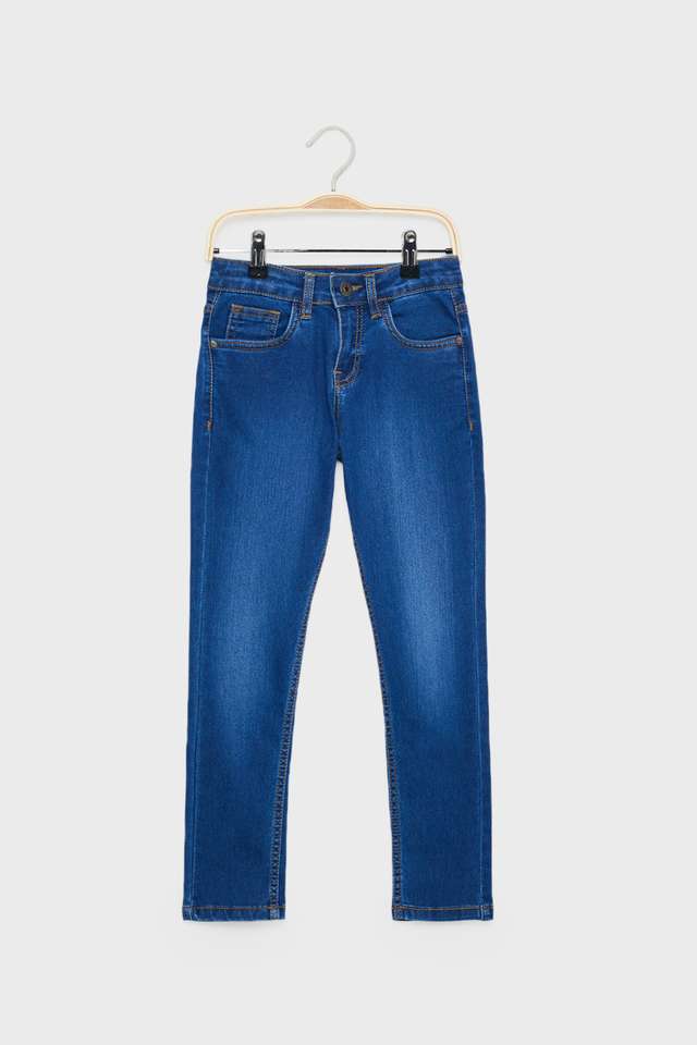 Solid-Blended-Fabric-Skinny-Fit-Boys-Jeans