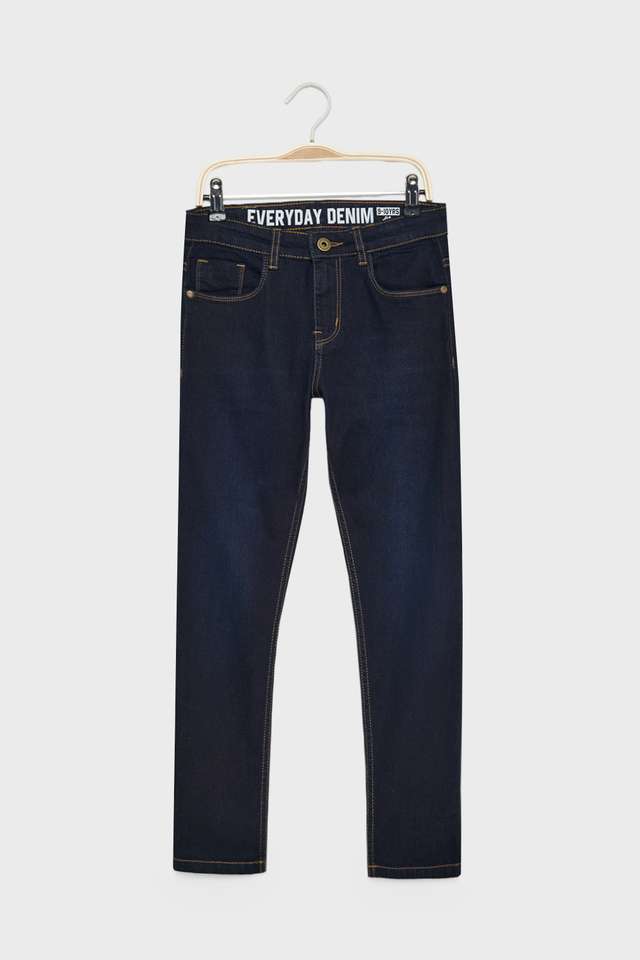 Solid-Blended-Fabric-Skinny-Fit-Boys-Jeans