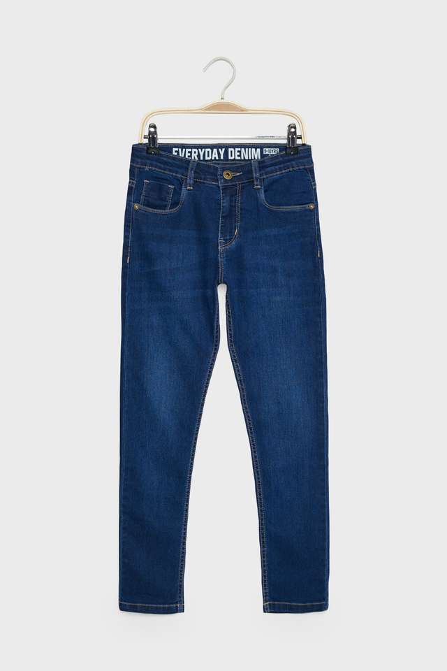 Solid-Blended-Fabric-Skinny-Fit-Boys-Jeans