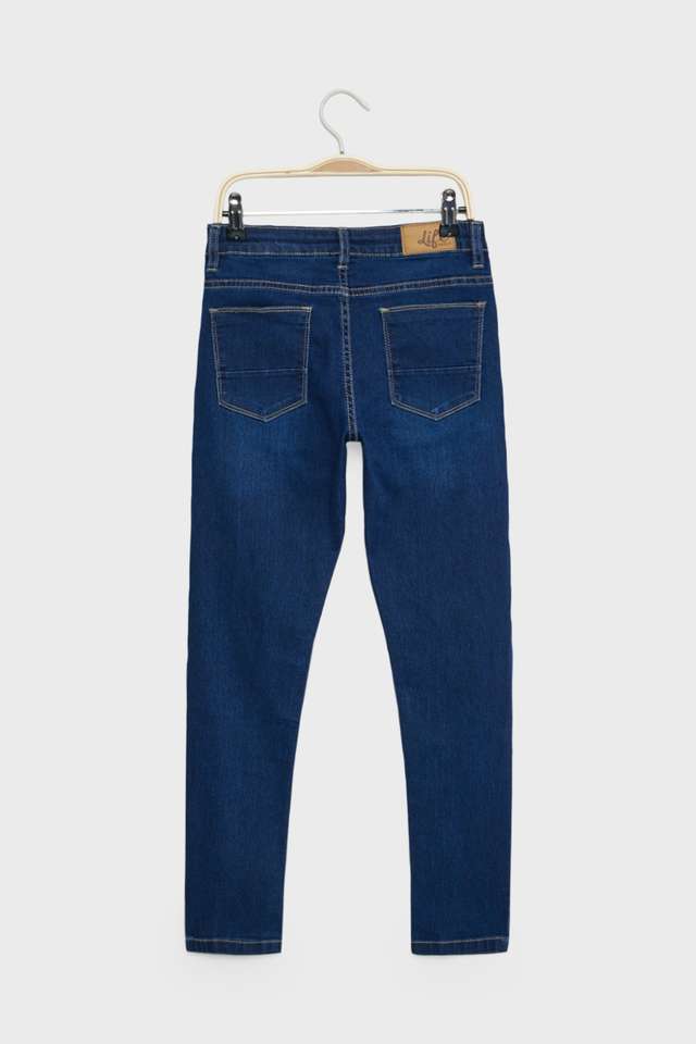 Solid-Blended-Fabric-Skinny-Fit-Boys-Jeans