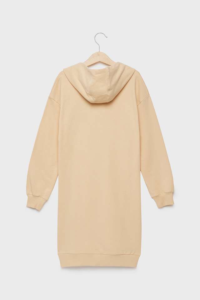 Graphic-Print-Cotton-Hooded-Girls-Dress