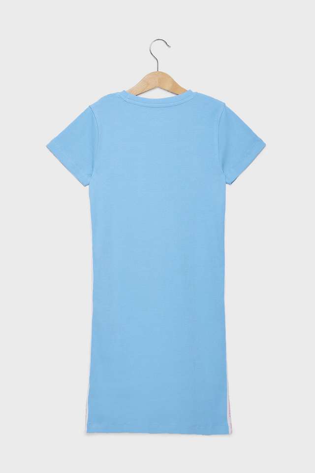 Solid-Blended-Fabric-Regular-Fit-Girls-Dress
