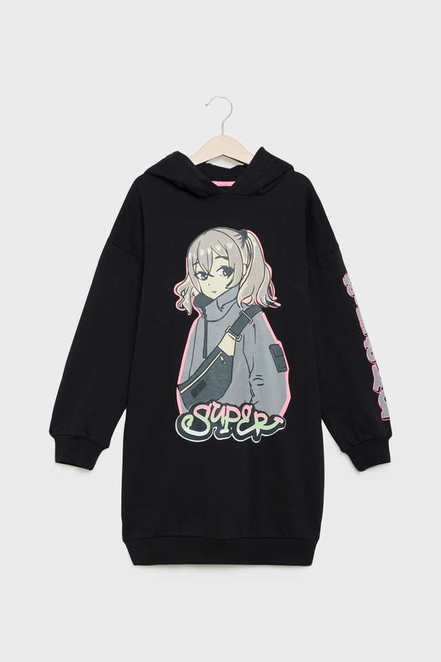 Graphic-Print-Cotton-Regular-Fit-Girls-Dress