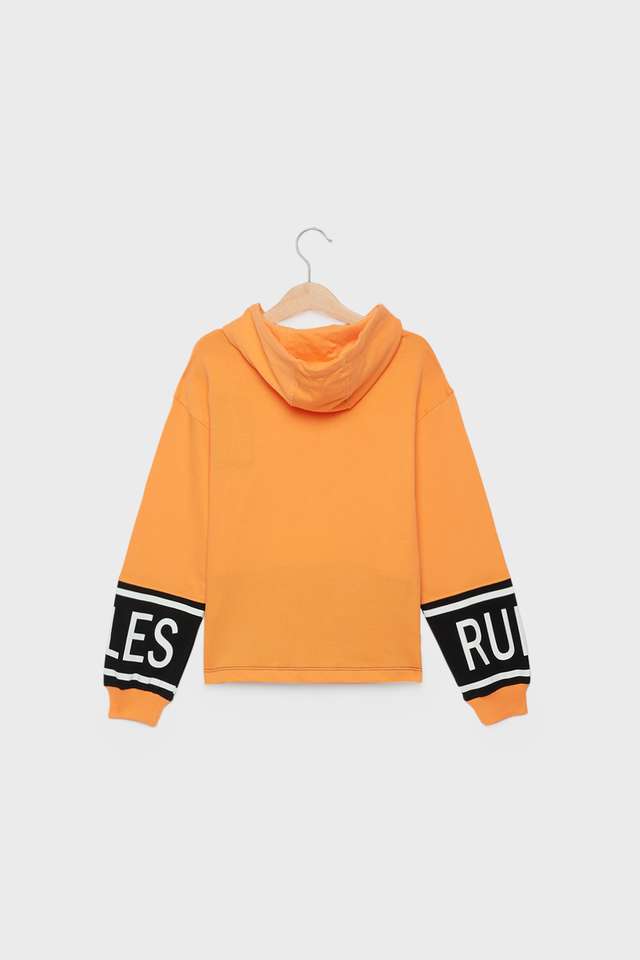 Printed-Cotton-Hooded-Girls-Sweatshirt